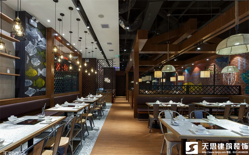 合肥火鍋店設計裝修應該注意的事項，火鍋店效果圖，火鍋店裝飾設計，火鍋店設計